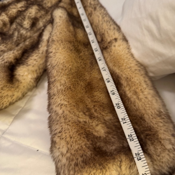 vintage faux fur crop jacket size 12 - Picture 7 of 8